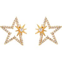 S925 Alloy Needle Design Star Zircon Earrings Nhqd141641 main image 6