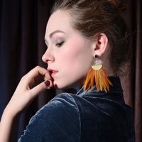 Long Bohemian Temperament Holiday Tassel Earrings Nhqd141651 main image 1