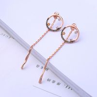 Womens Geometric Rhinestone Boundary Earrings Nhqd141658 main image 5