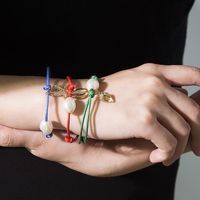 Einfache Geometrische Verstellbare Stern Hand Verzierung Sommer Farbe Muschel Conch Pearl Armband Europäischer Und Amerikanischer Grenz Überschreiten Der Schmuck main image 1