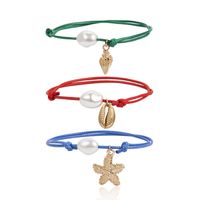 Einfache Geometrische Verstellbare Stern Hand Verzierung Sommer Farbe Muschel Conch Pearl Armband Europäischer Und Amerikanischer Grenz Überschreiten Der Schmuck main image 6