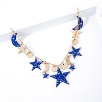 Collar Colgante Simple Estrella Luna Nhqd141703 main image 4