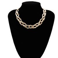 Europe Et En Amérique Croix Frontière Mode Ornement Punk Métal Personnalité Exagérée Collier Alliage S Boucle Courte Clavicule Collier Pour Les Femmes main image 6