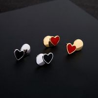 Fashion Plating Drip Heart-shaped Alloy Earrings Nhqd141803 main image 1