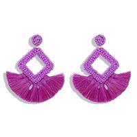 Fashion Woven Color Tassel Beads Earrings Nhjq141832 main image 15