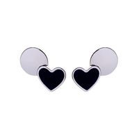 Fashion Plating Drip Heart-shaped Alloy Earrings Nhqd141803 sku image 1