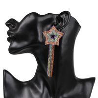 Fashion Claw Chain Studded Tassel Geometric Earrings Nhjj142138 main image 24