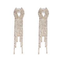 Fashion Claw Chain Studded Tassel Geometric Earrings Nhjj142138 main image 32