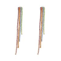 Fashion Claw Chain Studded Tassel Geometric Earrings Nhjj142138 main image 34