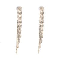 Fashion Claw Chain Studded Tassel Geometric Earrings Nhjj142138 main image 4