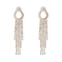 Fashion Claw Chain Studded Tassel Geometric Earrings Nhjj142138 main image 8