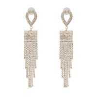 Fashion Claw Chain Studded Tassel Geometric Earrings Nhjj142138 main image 11