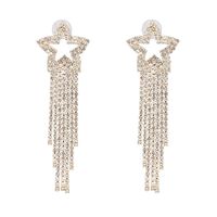 Fashion Claw Chain Studded Tassel Geometric Earrings Nhjj142138 main image 15