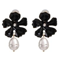 52253 Süße Blumen Ohrringe Weibliches Temperament All-match-eingelegte Perlen Tropfen Öl Bemalte Ohrringe Koreanische Einfache Ohrringe Frauen main image 7