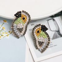 Colorful Rhinestone-studded Bird Earrings Nhjj142145 main image 5