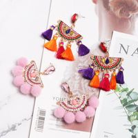 Fashion Rhinestone Bundle Tassel Earrings Nhjj142146 main image 2