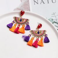 Fashion Rhinestone Bundle Tassel Earrings Nhjj142146 main image 3