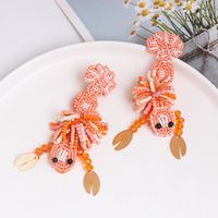 Fashion Hand-woven Lobster Earrings Nhjj142149 main image 1
