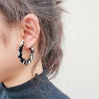 Fashion C Shape Artificial Gemstones Earrings Ear Studs main image 3