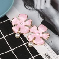 Fashion Glaze Flower Beads Jewelry Earrings Nhjj142154 main image 4