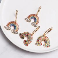 Fashion Women Rainbow Stud Earrings Nhjj142156 main image 3