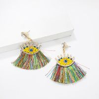 Alloy Fringed Rhinestone Earrings Nhjj142158 main image 1