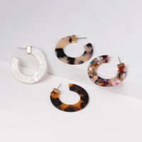 Fashion C Shape Artificial Gemstones Earrings Ear Studs main image 5