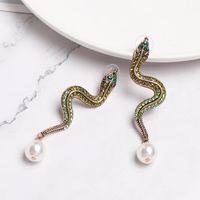 Fashion Alloy Snake Beads Stud Earrings Nhjj142181 main image 5