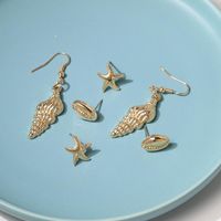 Fashion Shell Starfish Alloy Earrings Nhjj142207 main image 4