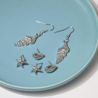 Fashion Shell Starfish Alloy Earrings Nhjj142207 main image 5