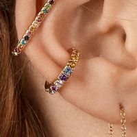 Fashion Micro-encrusted Zircon Ear Cuff Clip Earrings Nhjj142219 main image 1