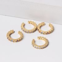 Fashion Micro-encrusted Zircon Ear Cuff Clip Earrings Nhjj142219 main image 5