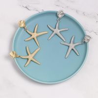 Simple Starfish Earrings Alloy And Alloy Nhjj142222 main image 1