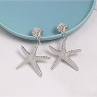 Simple Starfish Earrings Alloy And Alloy Nhjj142222 main image 5