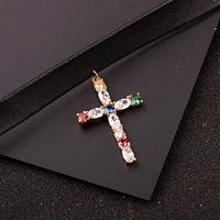 Koreanische Mode Hals Ornamente Kreuz Zirkon Diamant Choker Halskette Weibliche Persönlichkeit Kurze Schlüsselbein Kette Gezeiten Mx0032 main image 4