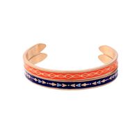 Simple Pattern Drop Glaze Two-color Set Of Ladies Bracelet Nhqd142351 main image 4