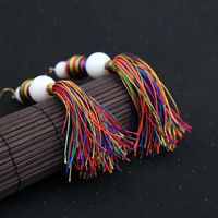 Fashion Colorful Tassel Ball Earrings Nhqd142385 main image 5