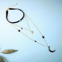 Creative Multilayer Star Moon Necklace Nhqd142410 main image 1