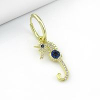 Européen Et Américain Nouveau Chanceux Hippocampe Boucles D'oreilles Déesse Unique Capricieux Long Gouttes Pour Les Oreilles Personnalisé Boucles D'oreilles Français Boucles D'oreilles En Gros main image 3