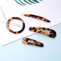 Simple Leopard Acrylic Plate Hair Accessory Nhqd142469 main image 1