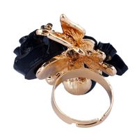Fabrik Direkte Lieferung Europäischer Und Amerikanischer Modeschmuck Mode Diamant Zeigefinger Ring Öffnung Gold Persönlichkeit Rosen Ring Frauen main image 4