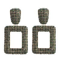New Geometric Stained Glass Rhinestone Stud Earrings Nhjj142139 sku image 4