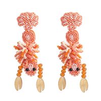 Fashion Hand-woven Lobster Earrings Nhjj142149 sku image 1