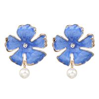 52341 Ohrringe Europäische Und Amerikanische Acryl Retro Earrings Große Marke Mode Glasur Blume Perlen Schmuck Ohrringe sku image 2