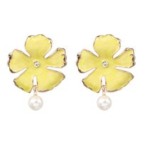 Fashion Glaze Flower Beads Jewelry Earrings Nhjj142154 sku image 1