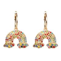 Fashion Women Rainbow Stud Earrings Nhjj142156 sku image 1