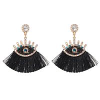 Alloy Fringed Rhinestone Earrings Nhjj142158 sku image 1