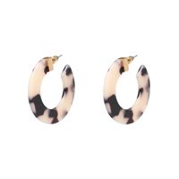 Fashion C Shape Artificial Gemstones Earrings Ear Studs sku image 1