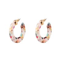 Fashion C Shape Artificial Gemstones Earrings Ear Studs sku image 5