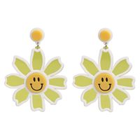 Fashion Macarons Sun Flower Earrings Nhjj142204 sku image 1